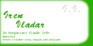 iren vladar business card