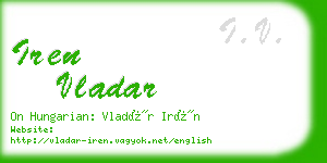 iren vladar business card